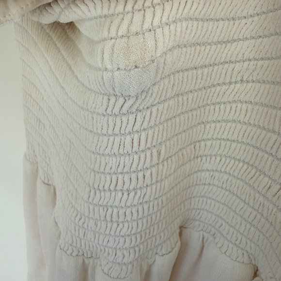 Reformation Cream Ruffled Dress - Picture 5 of 6